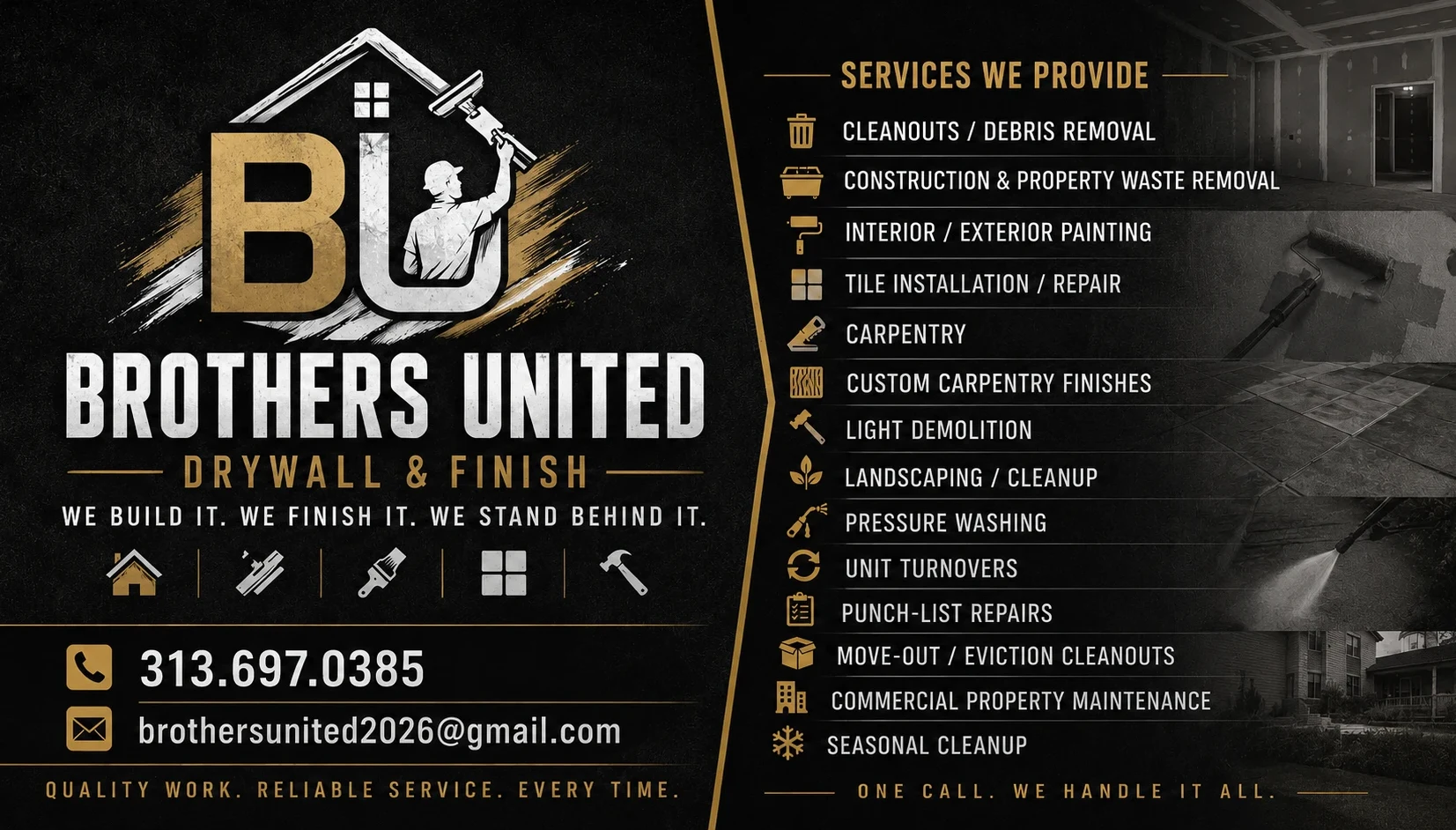 Brothers United business card